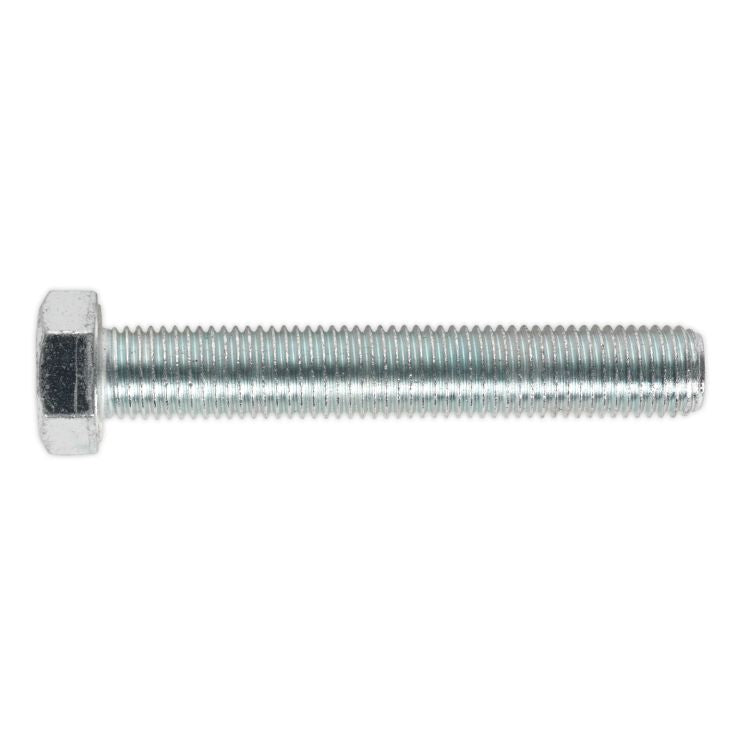 Sealey HT Zinc Setscrew DIN 933 - M16 x 100mm - Grade 8.8 - Pack of 5