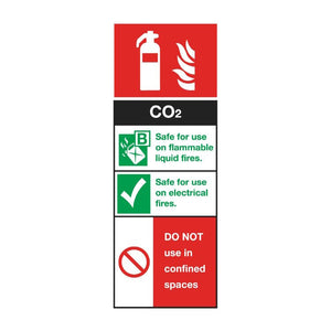 Sealey Safe Conditions Safety Sign - CO2 Fire Extinguisher