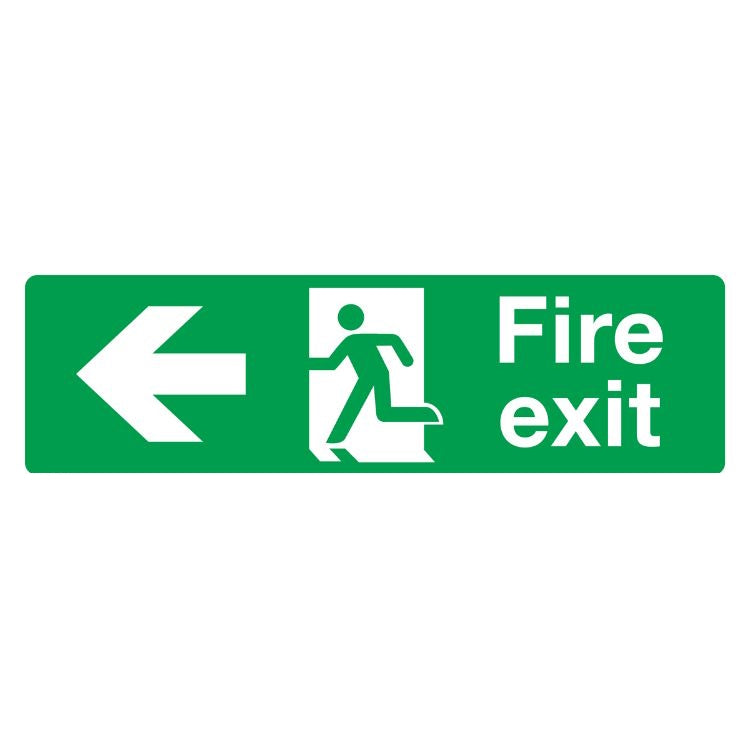 Sealey Safe Conditions Safety Sign - Fire Exit (Left)