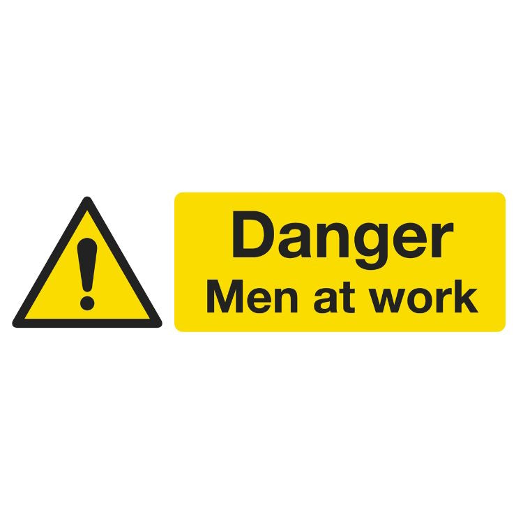 Sealey Warning Safety Sign - Danger Men At Work