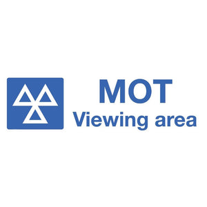 Sealey Warning Safety Sign - MOT Viewing Area