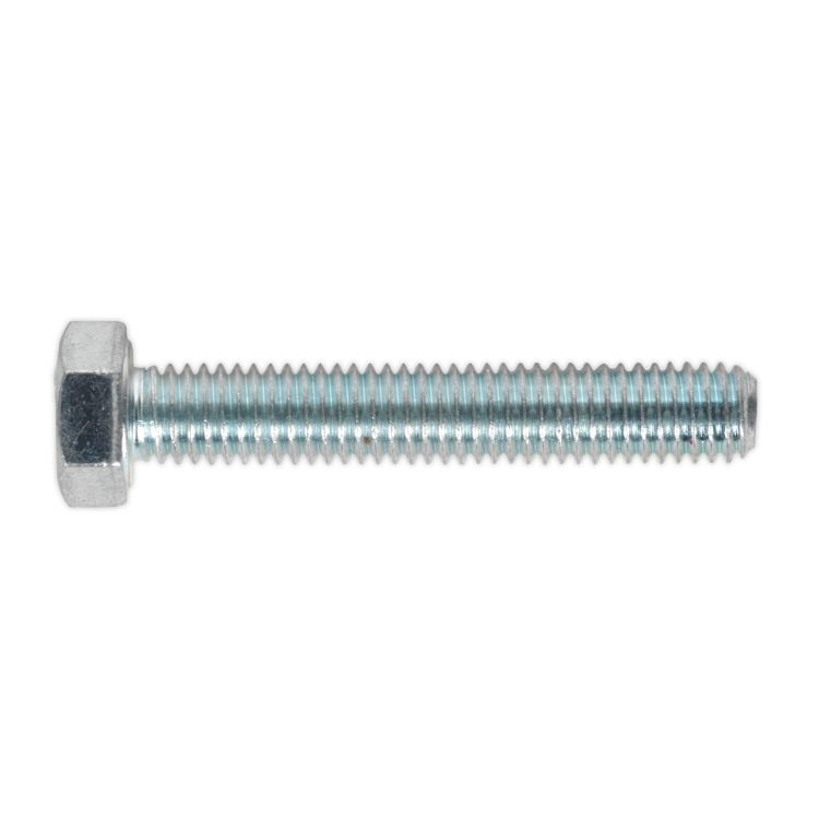 Sealey HT Zinc Setscrew DIN 933 - M5 x 30mm - Grade 8.8 - Pack of 50