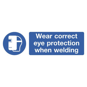 Sealey Mandatory Safety Sign - Wear Eye Protection When Welding