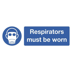 Sealey Mandatory Safety Sign - Respirators Must Be Worn