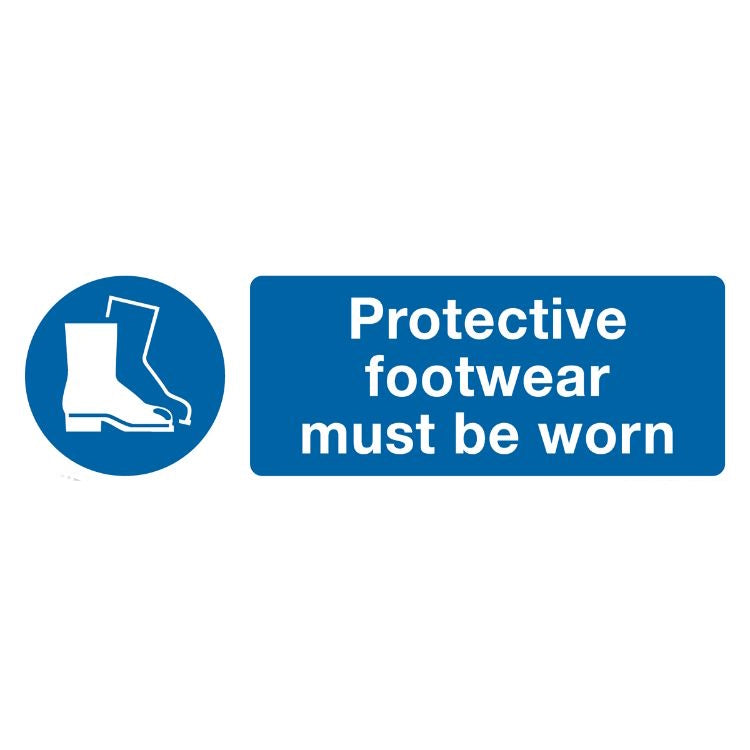 Sealey Mandatory Safety Sign - Protective Footwear Must Be Worn