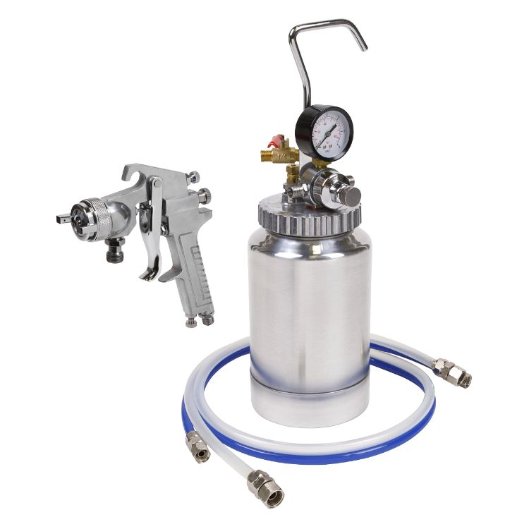 Sealey Pressure Pot System, Spray Gun & Hoses 1.8mm Set-Up