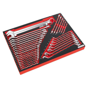Sealey Toolchest Combination 14 Drawer Ball-Bearing Slides - Red & 446pc Tool Kit (Premier)
