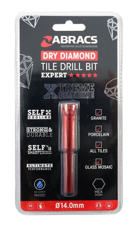 Abracs Diamond Tile Drill Bit 14mm