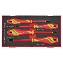 Load image into Gallery viewer, Teng Insulated Phillips/Pozi Screwdriver Set 4pcs
