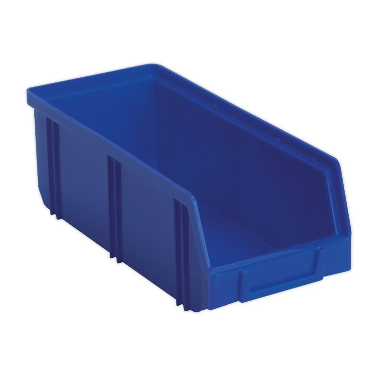 Sealey Plastic Storage Bin Deep 105 x 240 x 85mm Blue - Pack of 28