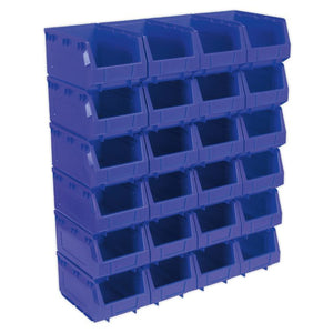 Sealey Plastic Storage Bin 150 x 240 x 130mm Blue - Pack of 24