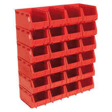 Load image into Gallery viewer, Sealey Plastic Storage Bin 150 x 240 x 130mm Red - Pack of 24

