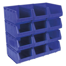 Load image into Gallery viewer, Sealey Plastic Storage Bin 210 x 355 x 165mm Blue - Pack of 12
