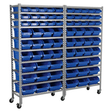 Load image into Gallery viewer, Sealey Mobile Bin Storage System 72 Bins
