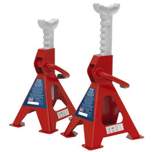 Load image into Gallery viewer, Sealey Axle Stands (Pair) 2 Tonne Capacity per Stand Ratchet Type

