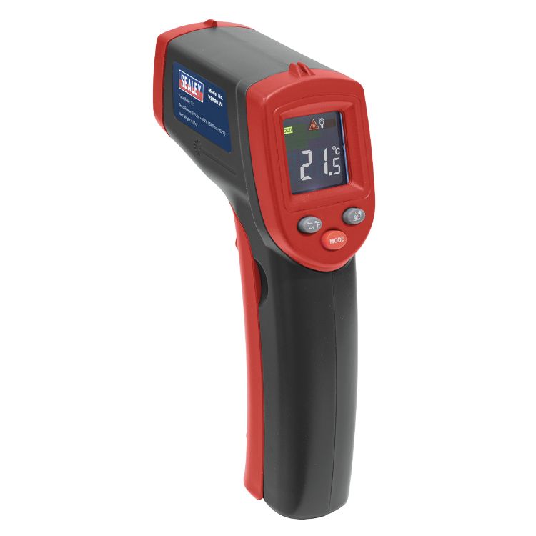 Sealey Infrared Laser Digital Thermometer 12:1 (-50°C to +400°C)