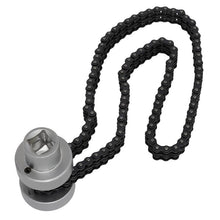 Load image into Gallery viewer, Sealey Oil Filter Chain Wrench 60-115mm 1/2&quot; Sq Drive
