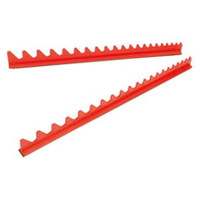 Load image into Gallery viewer, Sealey Sharks Teeth Spanner Rack Magnetic 2pc (Premier)
