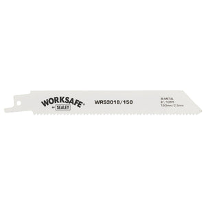 Sealey Reciprocating Saw Blade 150mm (6") 10tpi - Pack of 5