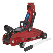 Load image into Gallery viewer, Sealey Trolley Jack 2 Tonne Short Chassis in Storage Case (450mm) - Red
