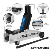 Load image into Gallery viewer, Sealey Long Reach High Lift SUV Trolley Jack 3 Tonne
