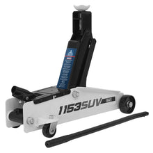 Load image into Gallery viewer, Sealey Long Reach High Lift SUV Trolley Jack 3 Tonne
