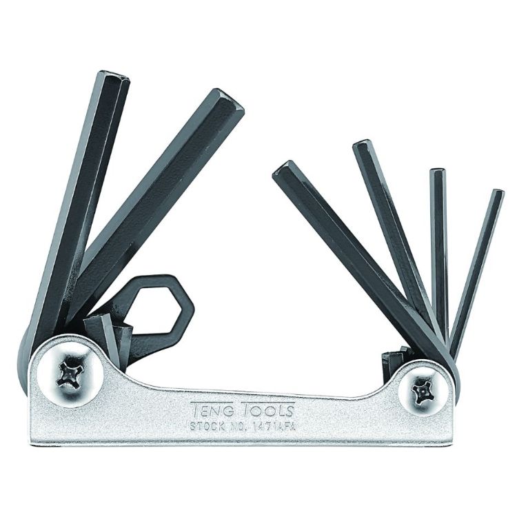 Teng Hex Key Set Folding AF to 3/8