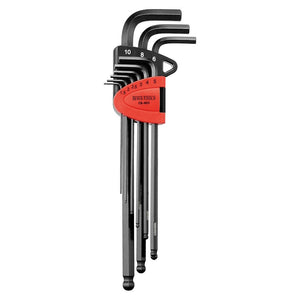Teng Hex Key Set CR-MO Ball Point Extra Long MM 9pcs