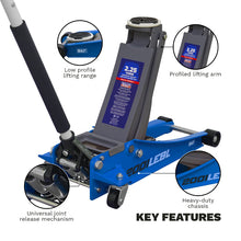 Load image into Gallery viewer, Sealey Trolley Jack 2.25 Tonne Low Profile Rocket Lift - Blue
