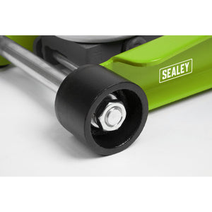 Sealey Trolley Jack 2.25 Tonne Low Profile Rocket Lift - Hi-Vis Green