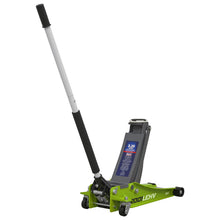Load image into Gallery viewer, Sealey Trolley Jack 2.25 Tonne Low Profile Rocket Lift - Hi-Vis Green
