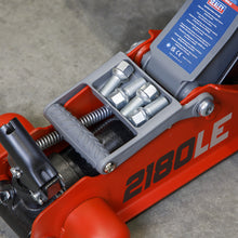 Load image into Gallery viewer, Sealey 180° Handle Trolley Jack 2 Tonne Low Profile Short Chassis - Red
