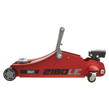 Load image into Gallery viewer, Sealey 180° Handle Trolley Jack 2 Tonne Low Profile Short Chassis - Red
