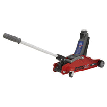 Load image into Gallery viewer, Sealey 180° Handle Trolley Jack 2 Tonne Low Profile Short Chassis - Red
