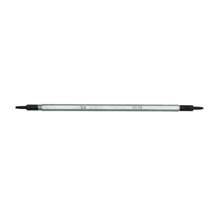 Teng Screwdriver Double End 2mm Flat x PH00