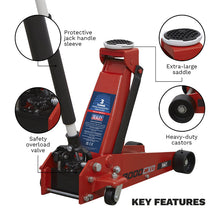Load image into Gallery viewer, Sealey Trolley Jack 3 Tonne Standard Chassis
