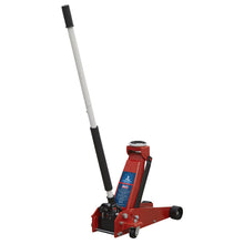 Load image into Gallery viewer, Sealey Trolley Jack 3 Tonne &amp; Axle Stands (Pair) 3 Tonne per Stand Combo - Red/White
