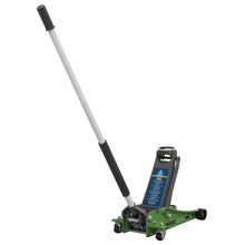 Load image into Gallery viewer, Sealey Trolley Jack 3 Tonne Low Profile Rocket Lift - Hi-Vis Green
