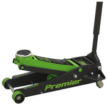 Load image into Gallery viewer, Sealey Trolley Jack 3 Tonne Low Profile Rocket Lift Green
