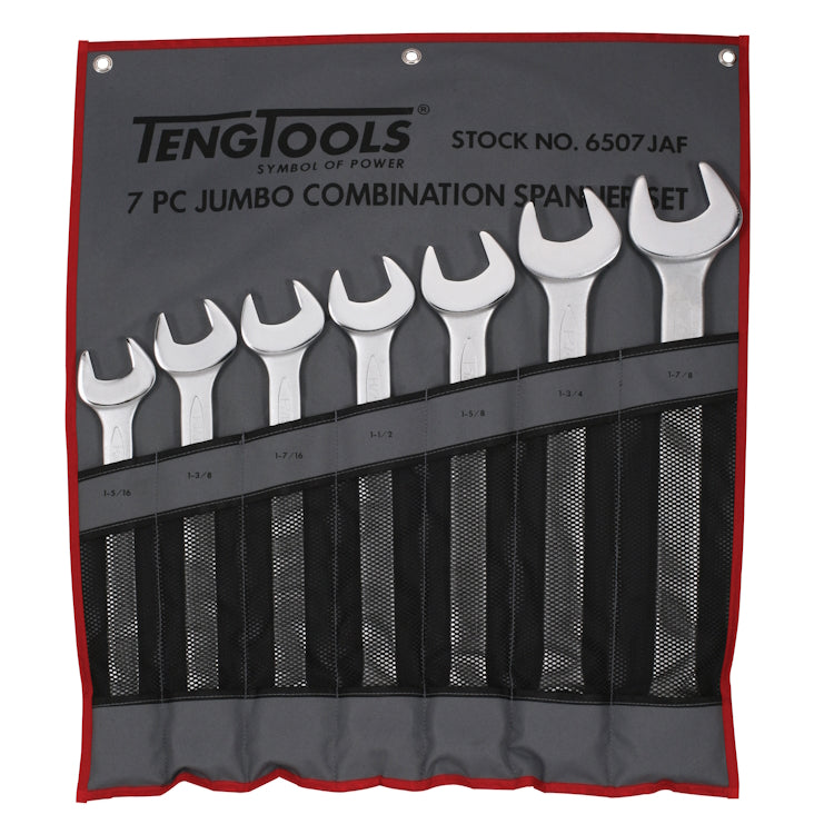 Teng Combination Spanner Set Large AF 7pcs