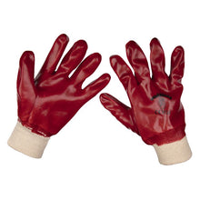 Load image into Gallery viewer, Sealey PVC Knit Wrist Gloves Large - Pair
