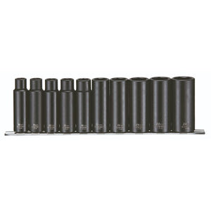 Teng Impact Socket Set Deep MM 1/2" Drive 10pcs