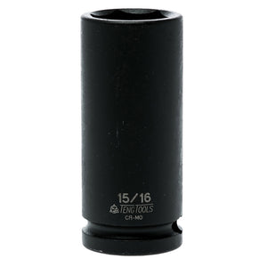 Teng Impact Socket 1/2" Drive Deep 15/16" - 6pt
