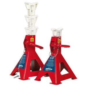 Sealey Axle Stands (Pair) 3 Tonne Capacity per Stand Auto Rise Ratchet