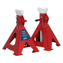 Load image into Gallery viewer, Sealey Axle Stands (Pair) 5 Tonne Capacity per Stand Auto Rise Ratchet
