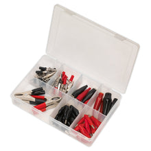 Load image into Gallery viewer, Sealey Crocodile Clip Assortment 60pc Black &amp; Red
