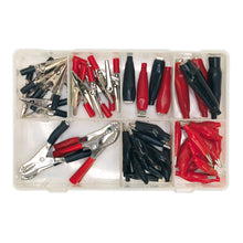 Load image into Gallery viewer, Sealey Crocodile Clip Assortment 60pc Black &amp; Red
