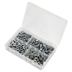 Sealey Steel Nut Assortment 320pc 1/4"-1/2"UNF