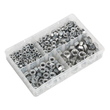 Load image into Gallery viewer, Sealey Steel Nut Assortment 320pc 1/4&quot;-1/2&quot;UNC
