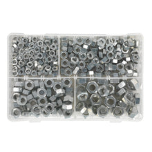Load image into Gallery viewer, Sealey Steel Nut Assortment 320pc 1/4&quot;-1/2&quot;UNC
